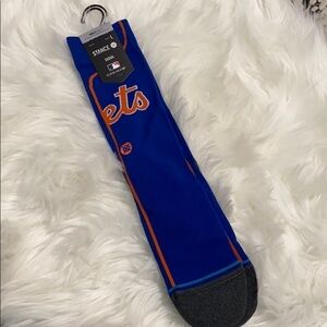 NWT Stance Mets baseball super fan crew sock